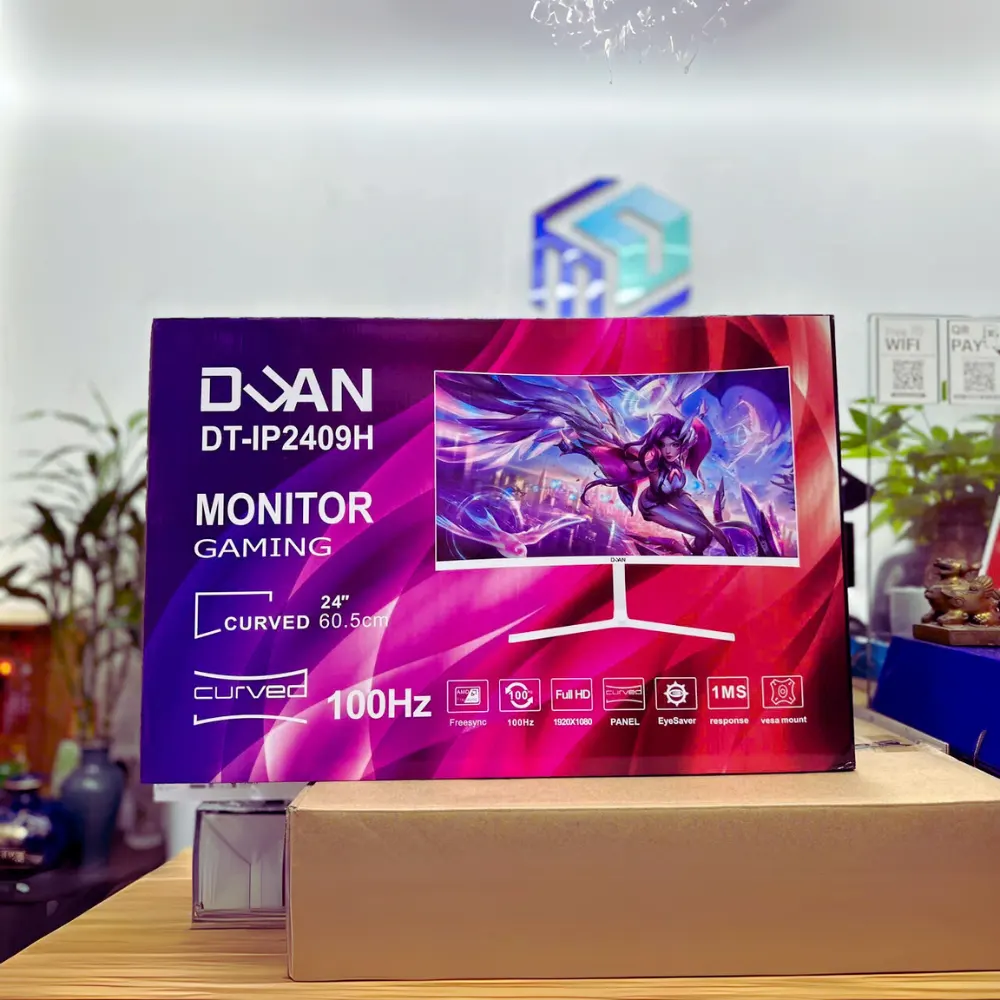 Màn Hình Cong Duan DT-IP2409H White - 24 Inch - Full HD 100Hz - 1ms - IPS - HDMI/VGA 2