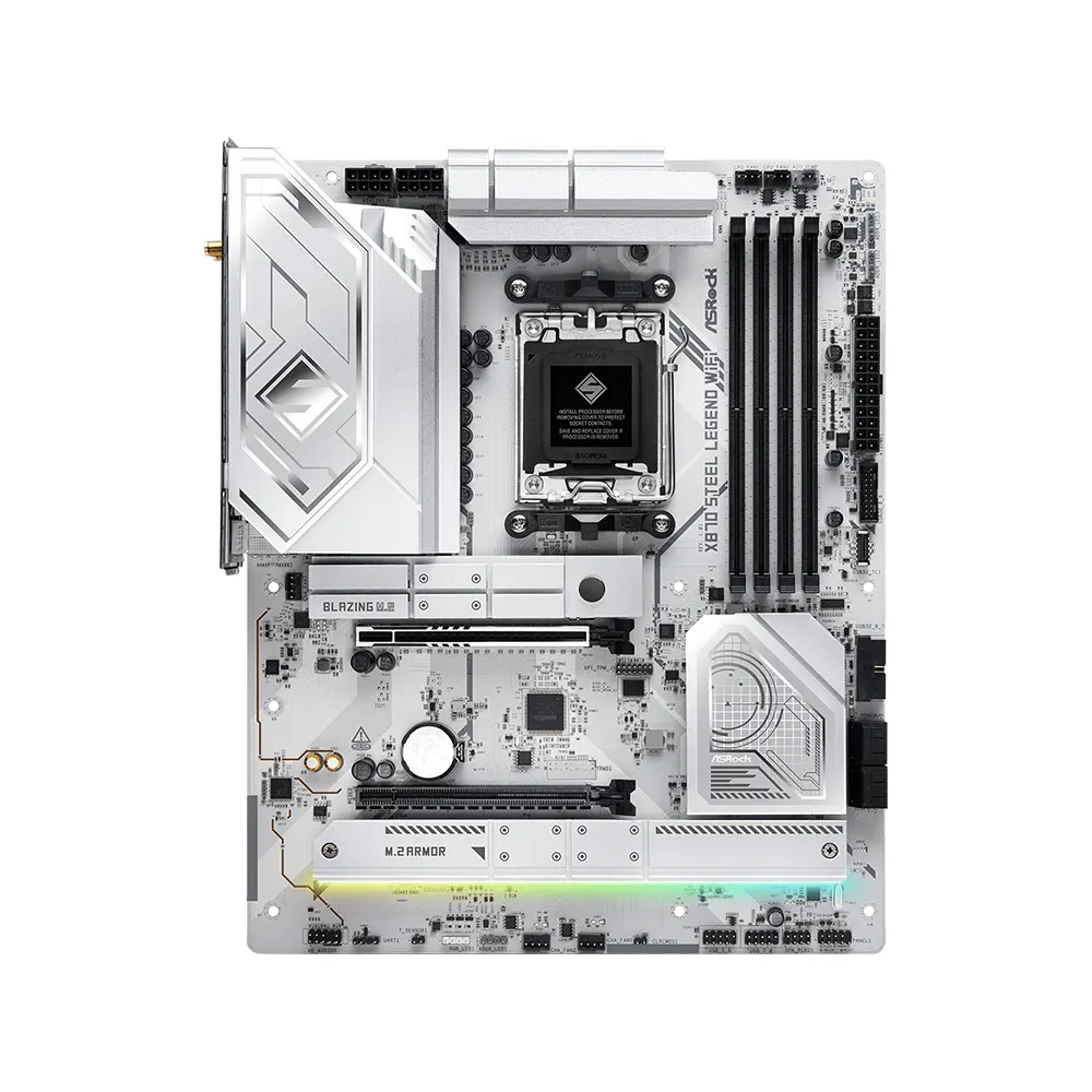 Mainboard ASRock X870 Steel Legend WiFi DDR5 - Socket AM5 - ATX - PCIe 5.0 - USB4 - Wi-Fi 7 2