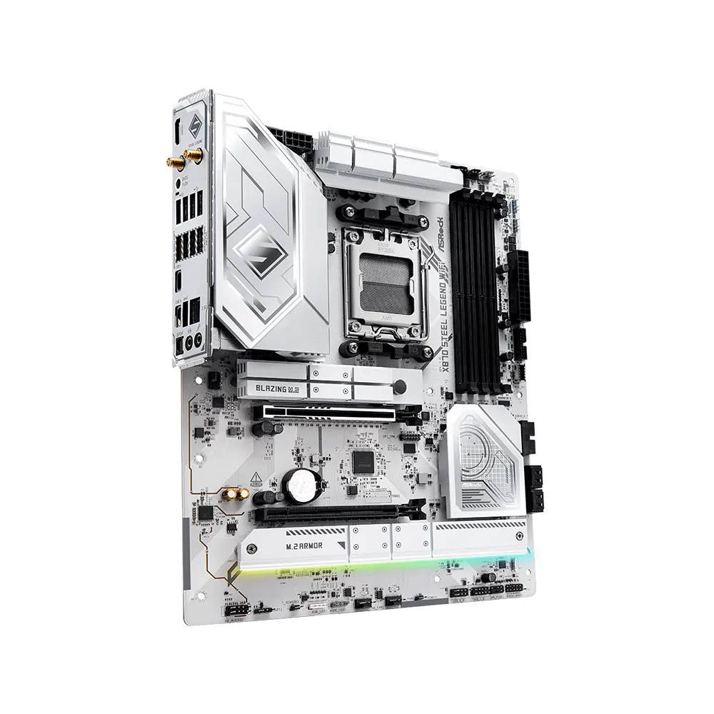 Mainboard ASRock X870 Steel Legend WiFi DDR5 - Socket AM5 - ATX - PCIe 5.0 - USB4 - Wi-Fi 7 3