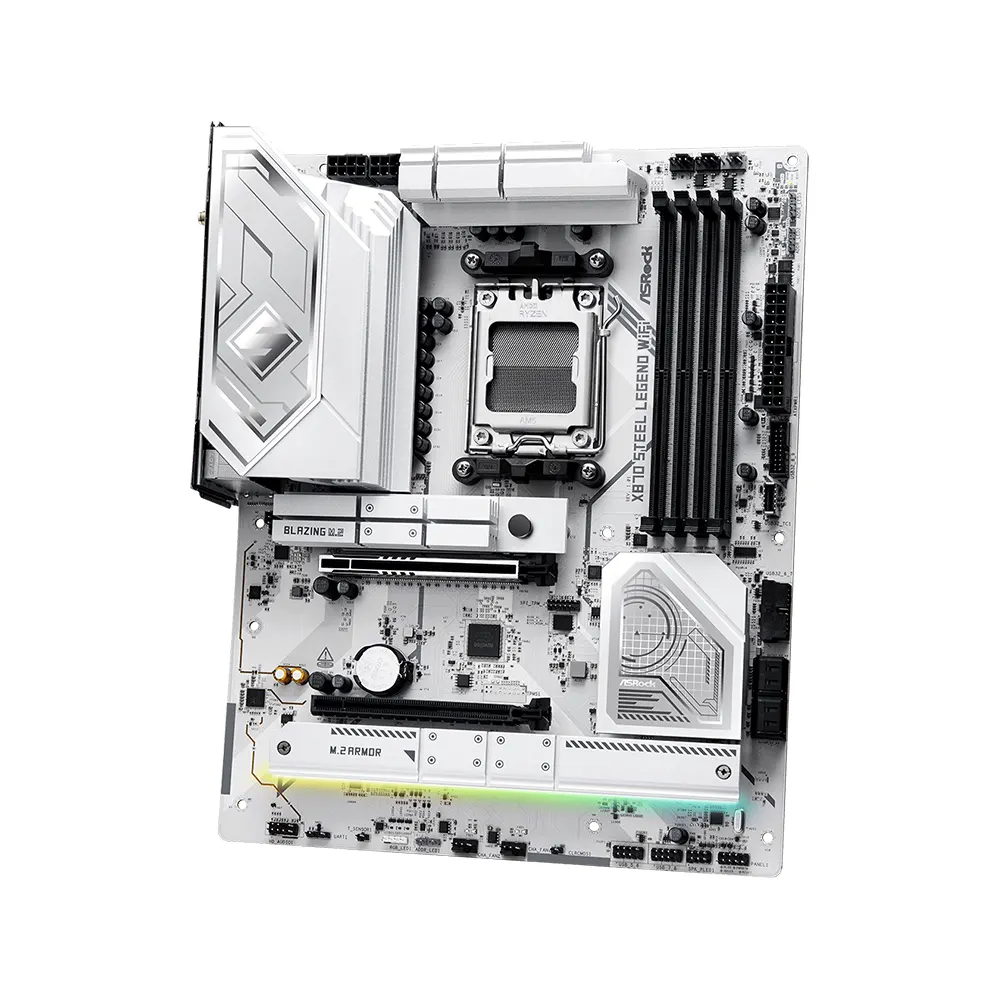 Mainboard ASRock X870 Steel Legend WiFi DDR5 - Socket AM5 - ATX - PCIe 5.0 - USB4 - Wi-Fi 7 4
