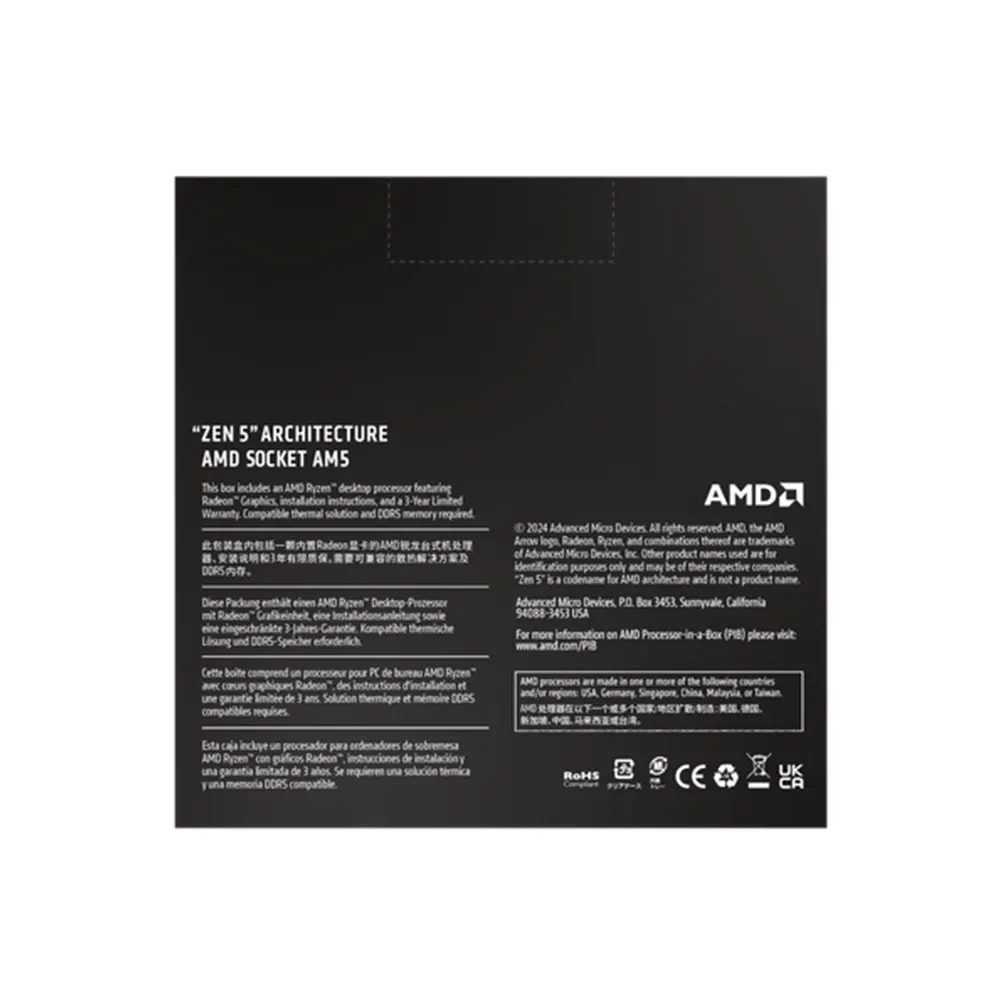 CPU AMD Ryzen 9 9950X (AMD AM5 - 16 nhân 32 luồng - Base 4.3GHz Turbo 5.7GHz - Cache 80MB) 5