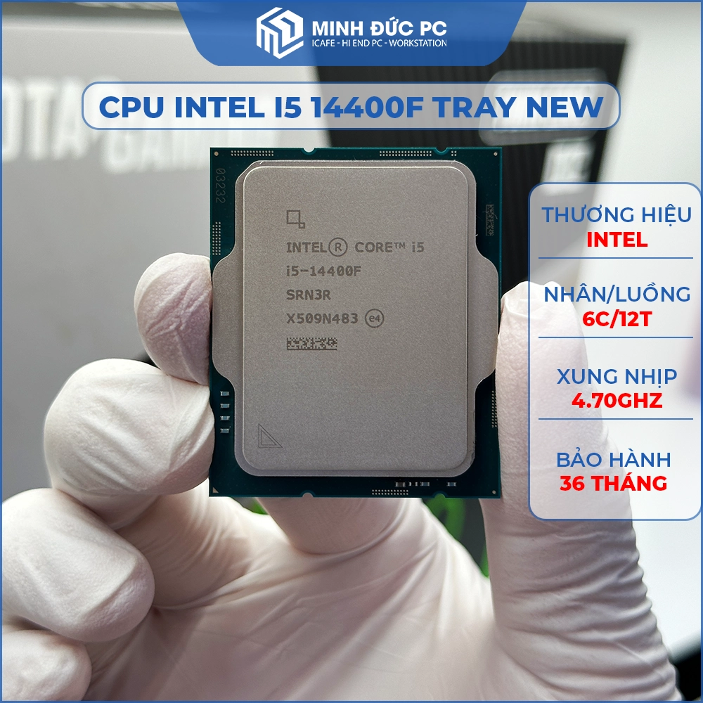 CPU Intel Core i5-14400F - 10 Cores 16 Threads - 4.7GHz Turbo - 20MB Cache - LGA 1700 2