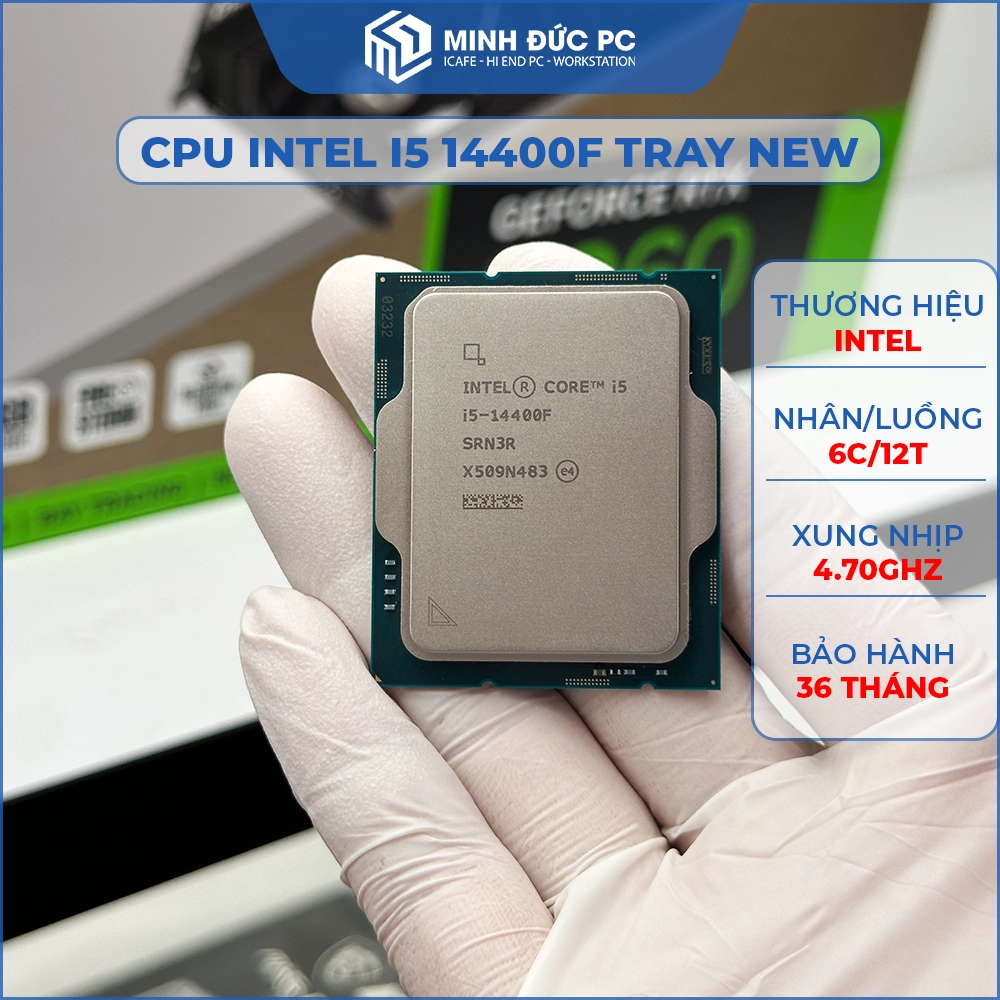CPU Intel Core i5-14400F - 10 Cores 16 Threads - 4.7GHz Turbo - 20MB Cache - LGA 1700 3