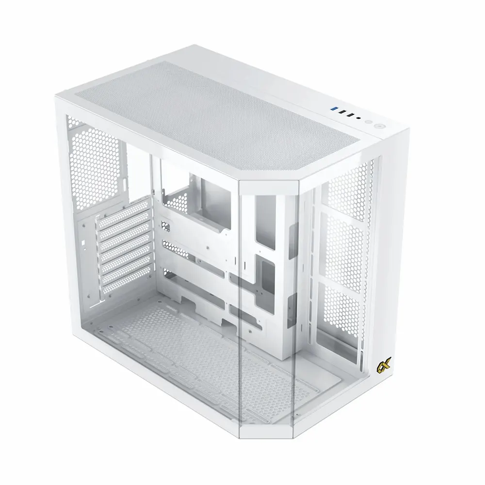 Vỏ Case XIGMATEK ALPHA - CUBI II ARTIC (Mid Tower, Kính Cường Lực, Trắng, Hỗ trợ E-ATX/ATX/mATX/ITX, Tản 165mm, VGA 370mm, USB 3.0) 2