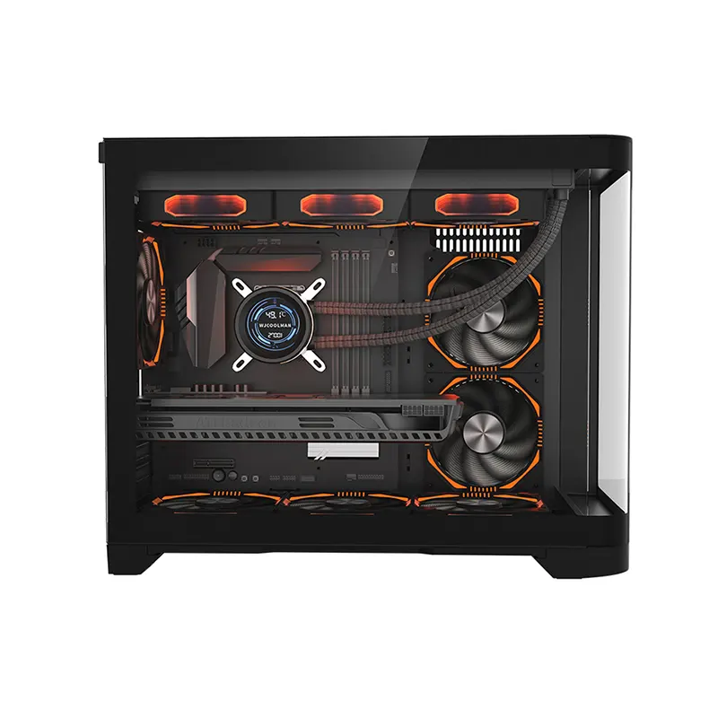 Vỏ Case MIK FOCALORS M Black (M-ATX/Mid Tower/Kính cong) 2