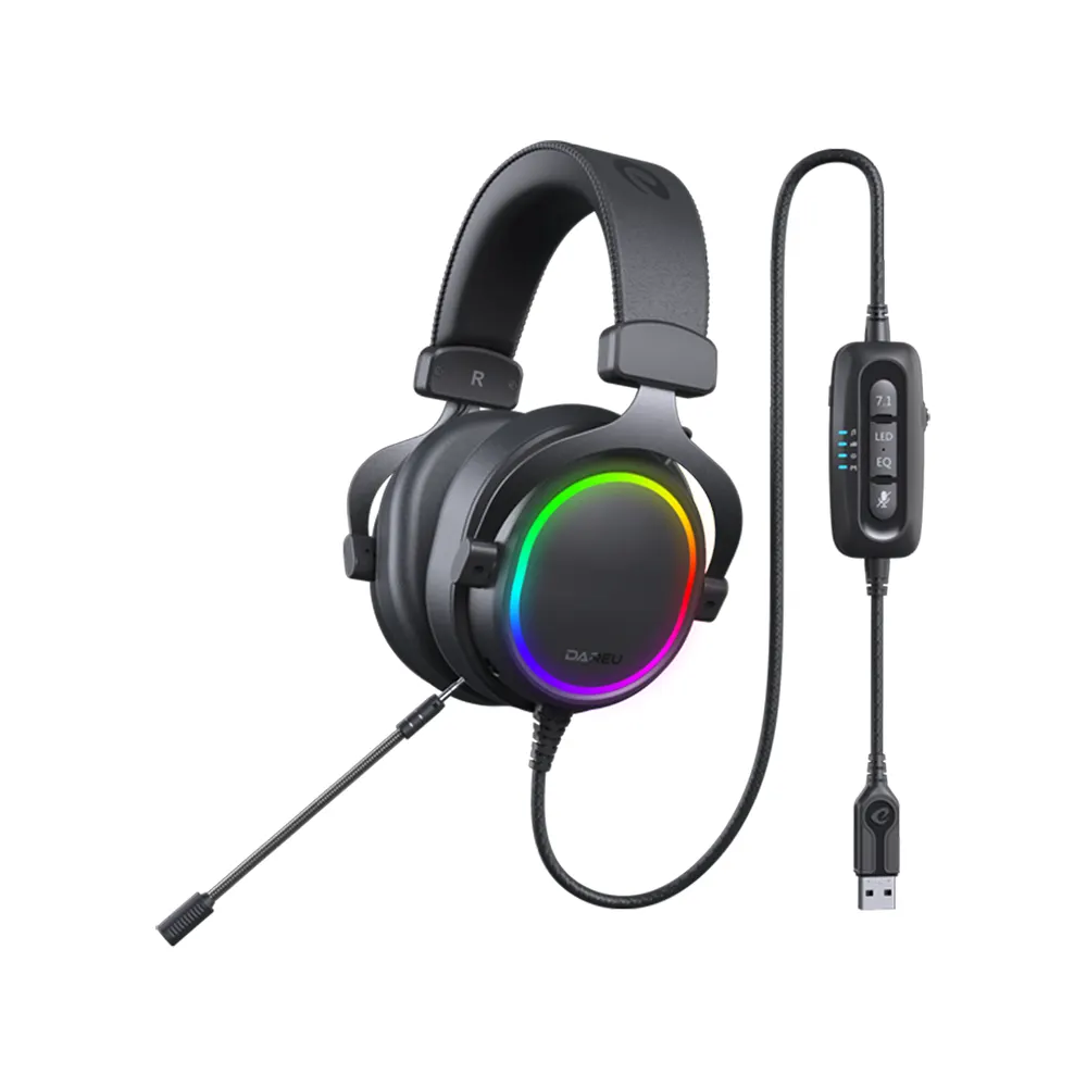 Tai nghe Gaming Dareu EH925 (Âm thanh vòm 7.1 Virtual, LED RGB, USB, Driver 50mm) 2