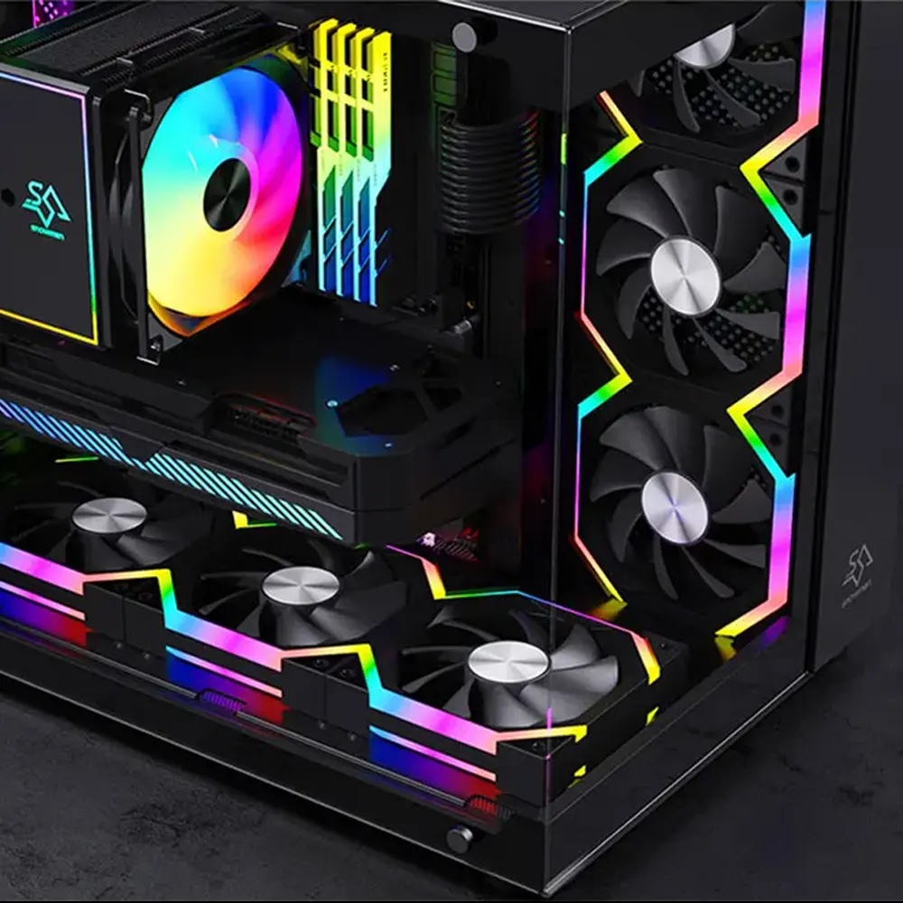 Fan Case Starlink V9 PRO LED ARGB (120mm, Điều tốc PWM, Đồng bộ Mainboard, Màu Đen) 7