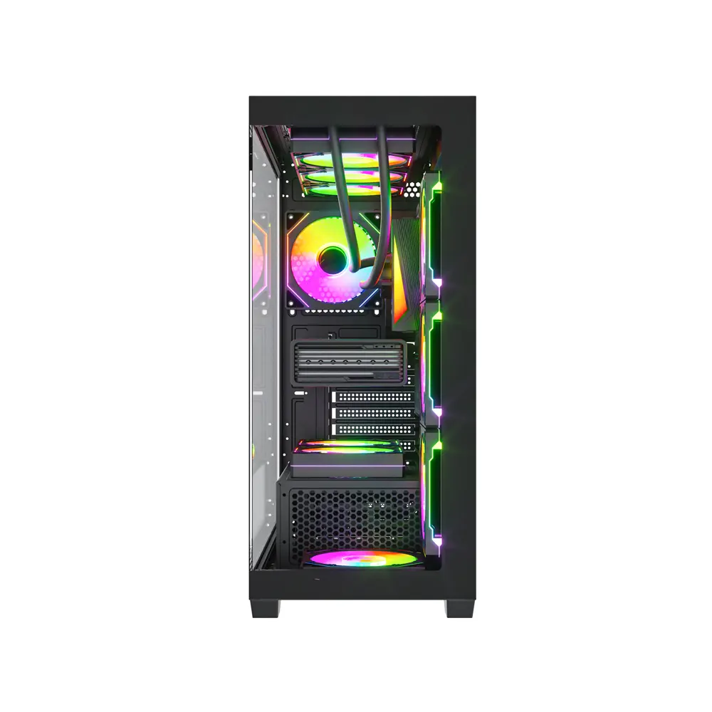 Vỏ Case KENOO ESPORT FK820 Màu Đen (Mid Tower, Kính Cường Lực, Hỗ trợ ATX, Tối ưu luồng khí) 3