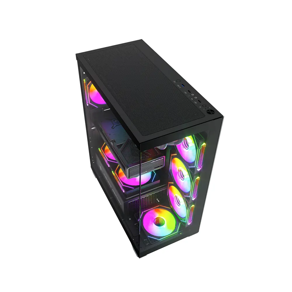 Vỏ Case KENOO ESPORT FK820 Màu Đen (Mid Tower, Kính Cường Lực, Hỗ trợ ATX, Tối ưu luồng khí) 4