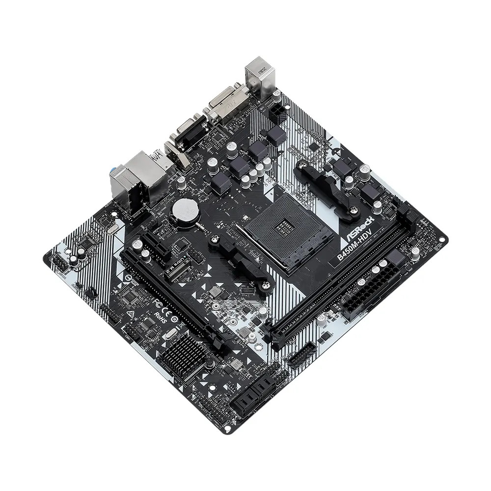 Mainboard ASRock B450M HDV R4.0 DDR4 (Socket AM4, Micro-ATX, PCIe 3.0, M.2 NVMe) 4