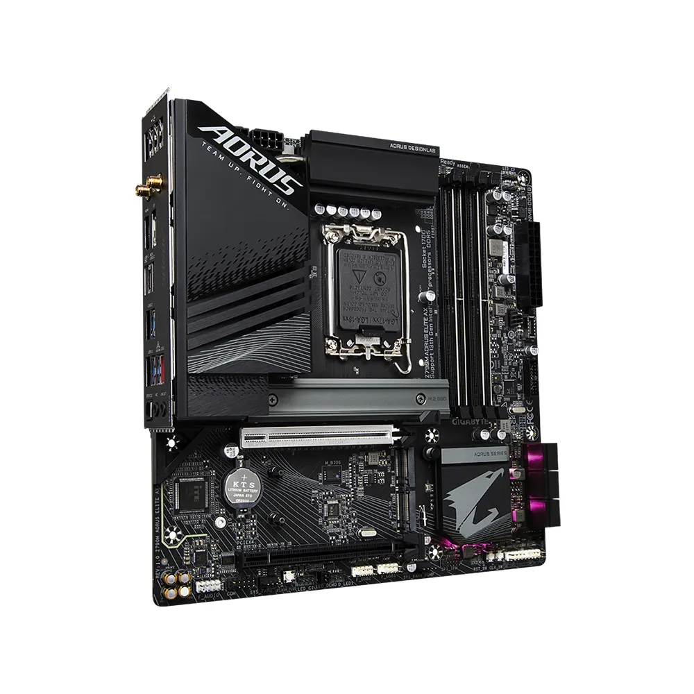 Mainboard GIGABYTE Z790M AORUS ELITE AX DDR5 (LGA1700, Micro-ATX, Wi-Fi 6E, Bluetooth 5.3, PCIe 5.0) 5
