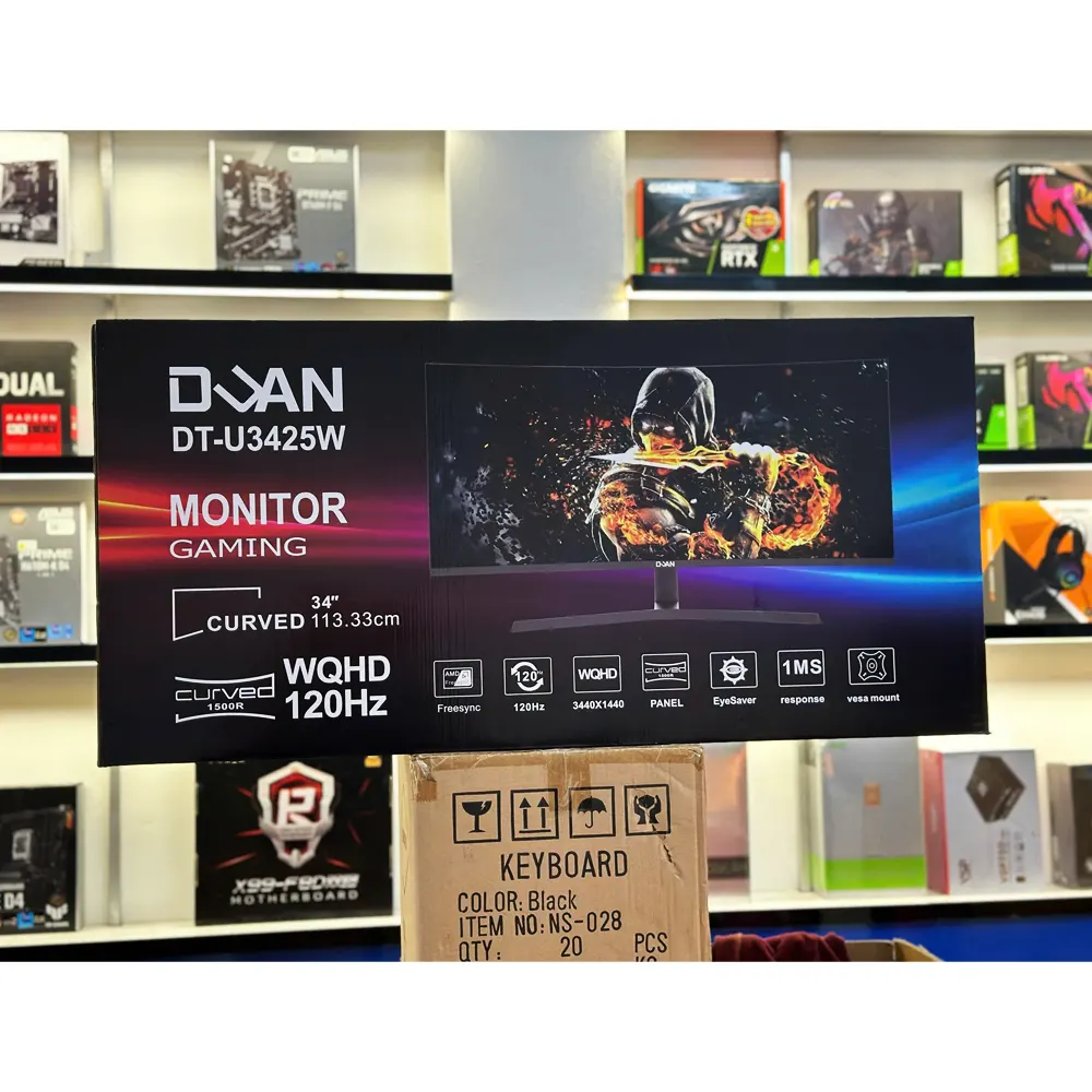 Màn hình Duan DT-U3425W 34 inch Cong 1500R VA WQHD 120Hz 1ms (GTG, FreeSync, HDR) 2