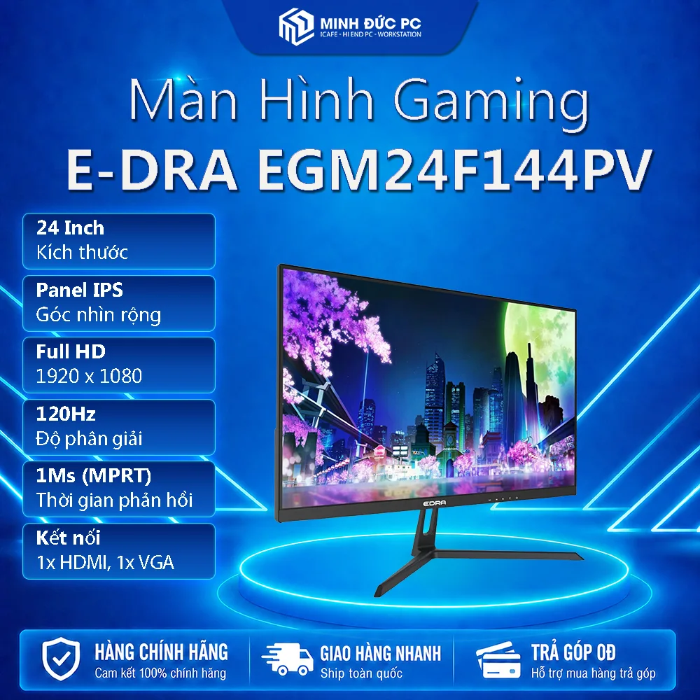 Màn hình Gaming EDRA EGM24F144PV 24 inch IPS Full HD 144Hz 1ms (MPRT, HDMI, DP, Hỗ trợ ARM) 2