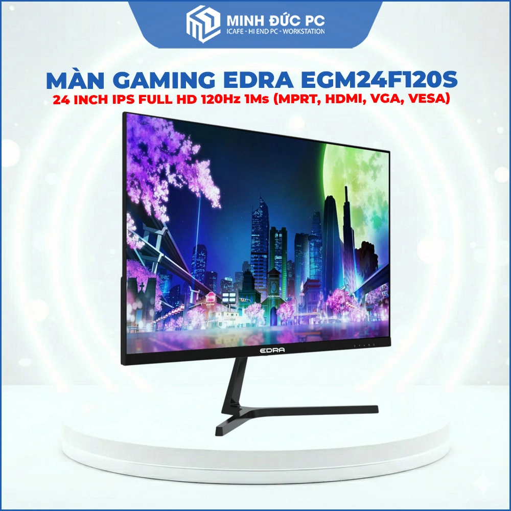 Màn hình Gaming EDRA EGM24F120S 24 inch IPS Full HD 120Hz 1ms (MPRT, HDMI, VGA, VESA) 3