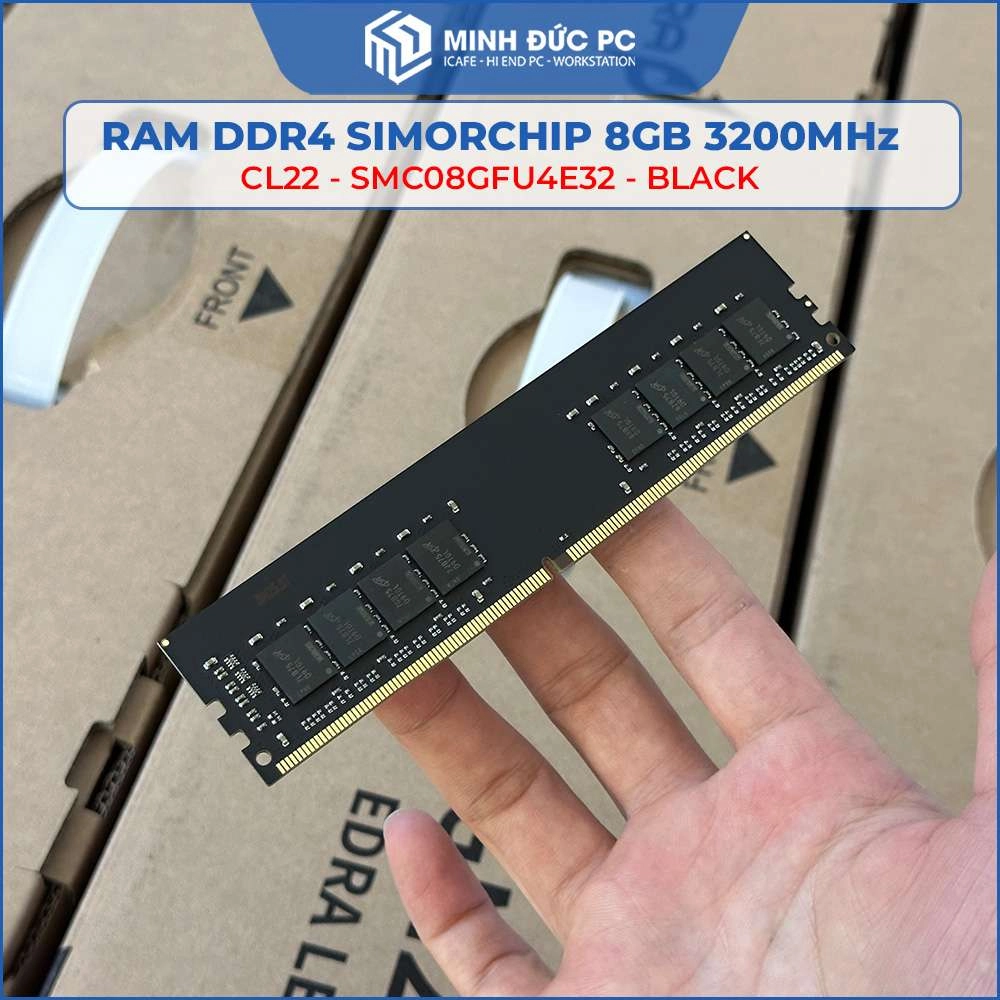 RAM DDR4 SIMORCHIP 8GB (1X8GB) BUS 3200MHZ BLACK (SMC08GFU4E32) 5