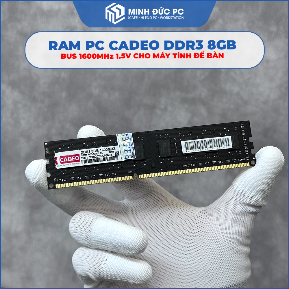 Ram PC CADEO DDR3 8GB 1600MHz 1.5V Cho Máy Tính Để Bàn 3
