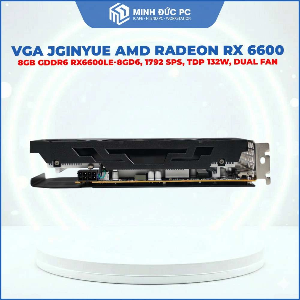 VGA JGINYUE AMD RADEON RX 6600 8GB GDDR6 (RX6600LE-8GD6, 1792 SPs, TDP 132W, Dual Fan) 3