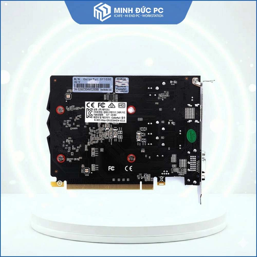 VGA Colorful GeForce GT 1030 4GB GDDR4 (64-bit, Single Fan, Xung Core 1152MHz, PCIe 3.0) 3