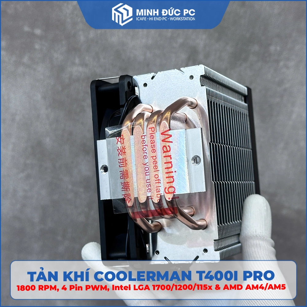Tản nhiệt khí Coolerman T400i Pro (1800 RPM, 4 Pin PWM, Intel LGA 1700/1200/115x & AMD AM4/AM5) 5