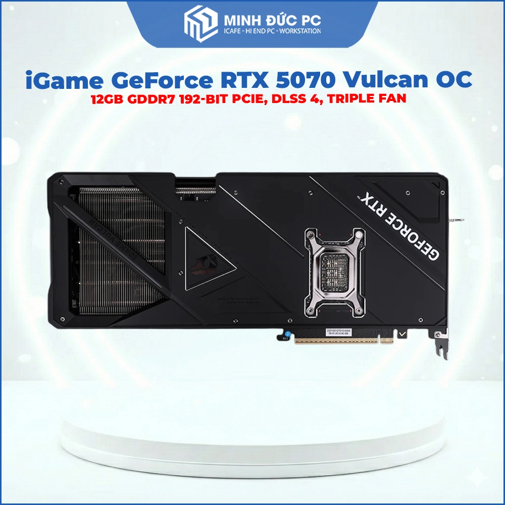 Card Màn Hình iGame GeForce RTX 5070 Vulcan OC 12GB GDDR7 192-bit PCIe, DLSS 4, Triple Fan 3