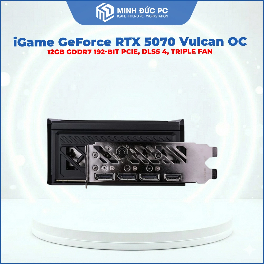 Card Màn Hình iGame GeForce RTX 5070 Vulcan OC 12GB GDDR7 192-bit PCIe, DLSS 4, Triple Fan 4