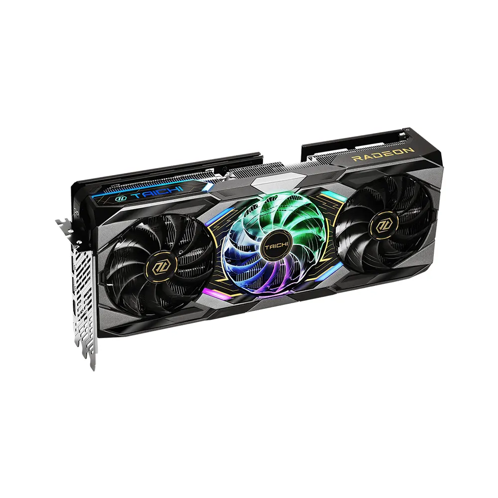 Card Màn Hình ASRock AMD Radeon™ RX 9070 XT Taichi 16GB GDDR6 OC (PCIe 5.0, Boost Clock 3100MHz, Triple Fan) 3