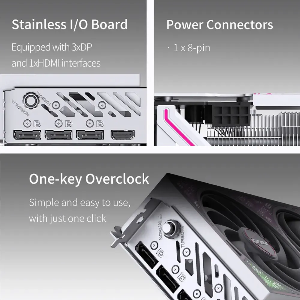 VGA Colorful iGame GeForce RTX 5060 Ultra W OC 8GB GDDR7 (128-bit, PCIe 5.0, DLSS 4, One-Key OC, Triple Fan) 8