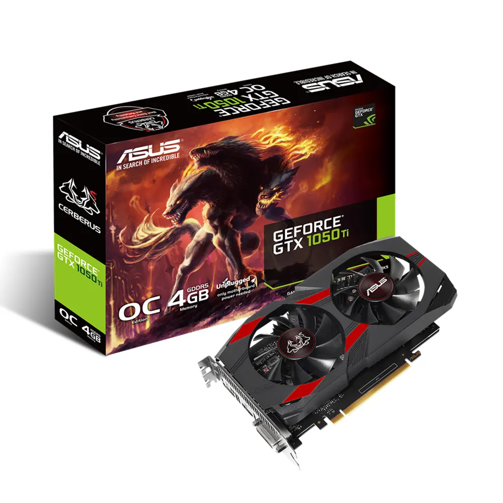 VGA ASUS Cerberus GeForce GTX 1050 Ti O4G GDDR5 GAMING 2FAN 7