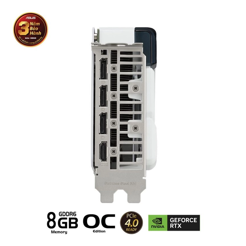 Card màn hình ASUS RTX 4060 Ti White OC 8GB GDDR6 DUAL 8