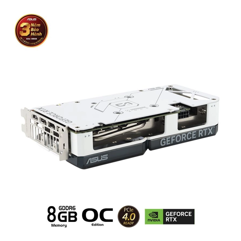 Card màn hình ASUS RTX 4060 Ti White OC 8GB GDDR6 DUAL 7