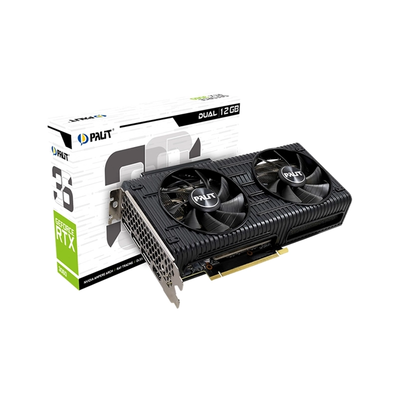 Card màn hình Palit GeForce RTX 3060 12GB GDDR6 Dual (LHR) 2