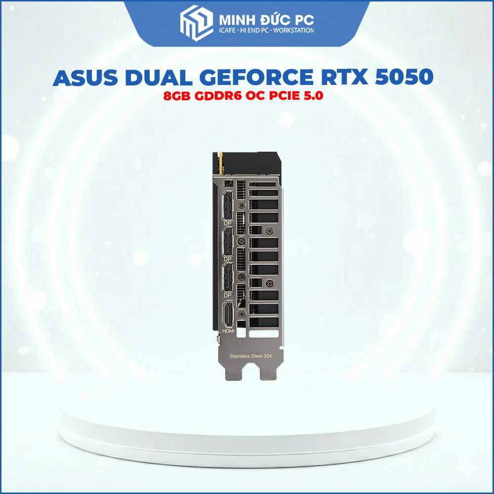 VGA ASUS Dual GeForce RTX 5050 8GB GDDR6 OC 128-bit PCIe 5.0 Dual Fan 10