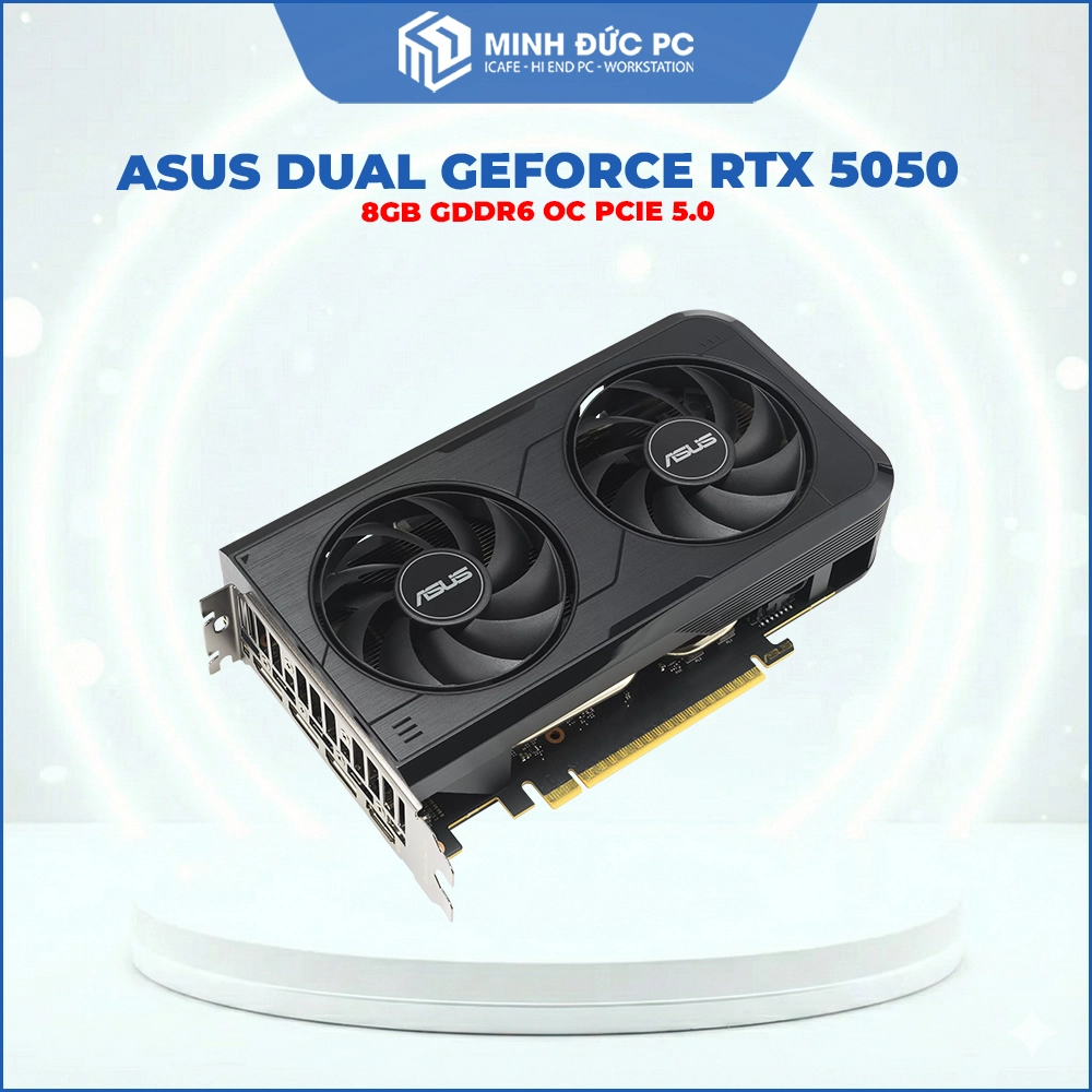 VGA ASUS Dual GeForce RTX 5050 8GB GDDR6 OC 128-bit PCIe 5.0 Dual Fan 4