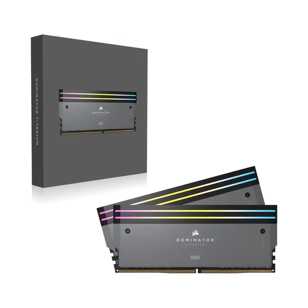 RAM Corsair Dominator Titanium Black 32GB (2x16GB) DDR5 6000MHz RGB (CL30, XMP 3.0) 4