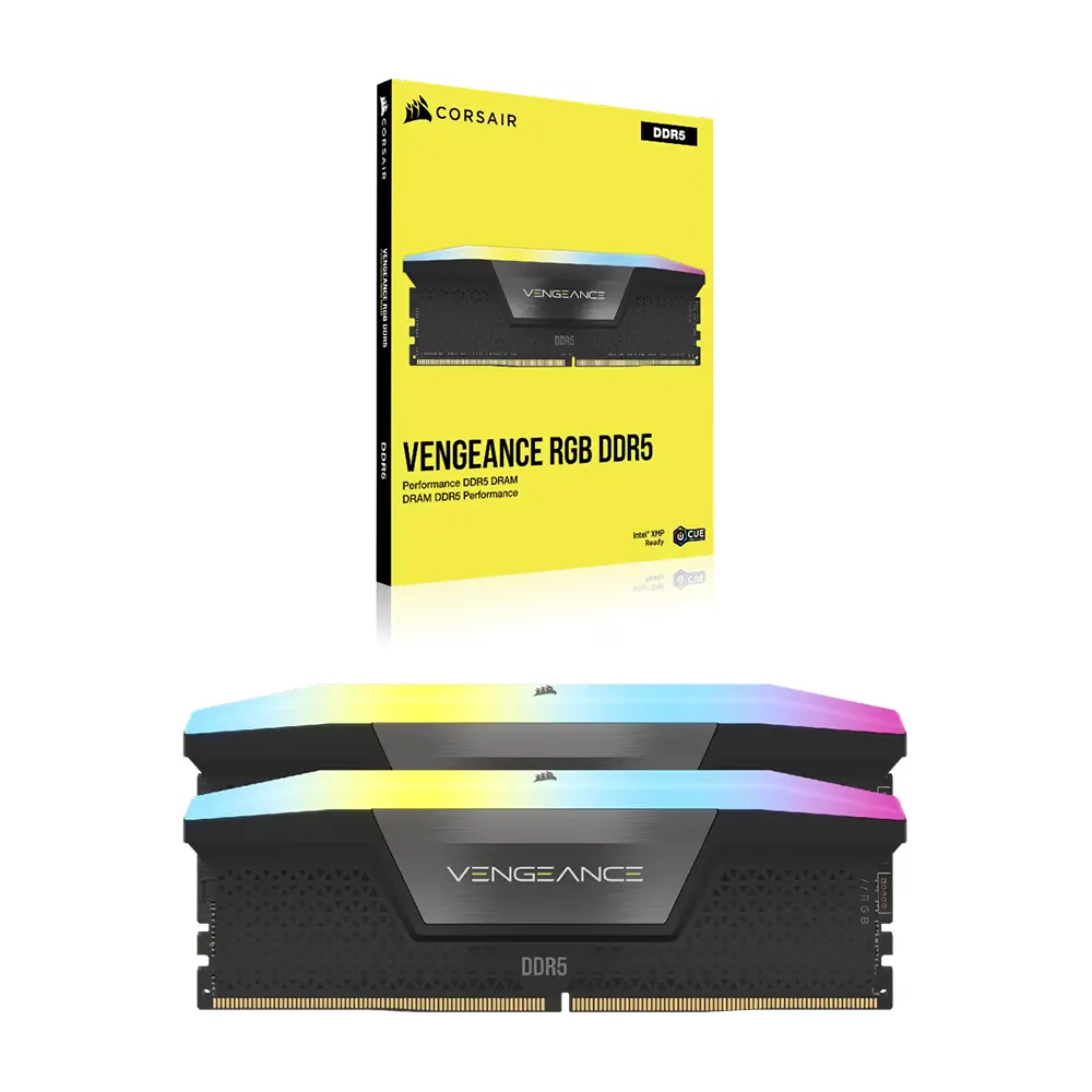 RAM Corsair Vengeance RGB 32GB (2x16GB) DDR5 5600MT/s RGB (CL40, XMP 3.0, 1.25V) 6