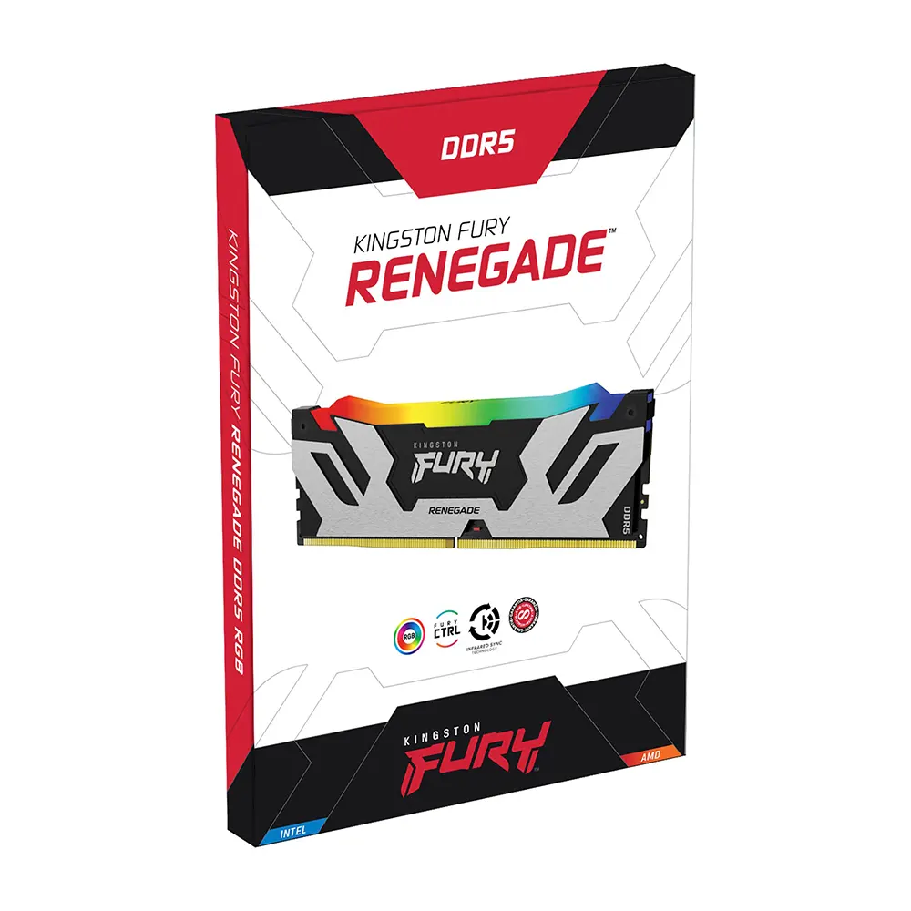 RAM Kingston Fury Renegade RGB DDR5 32GB 6400MHz (2x16GB) CL32 Up to 8400MT/s 5