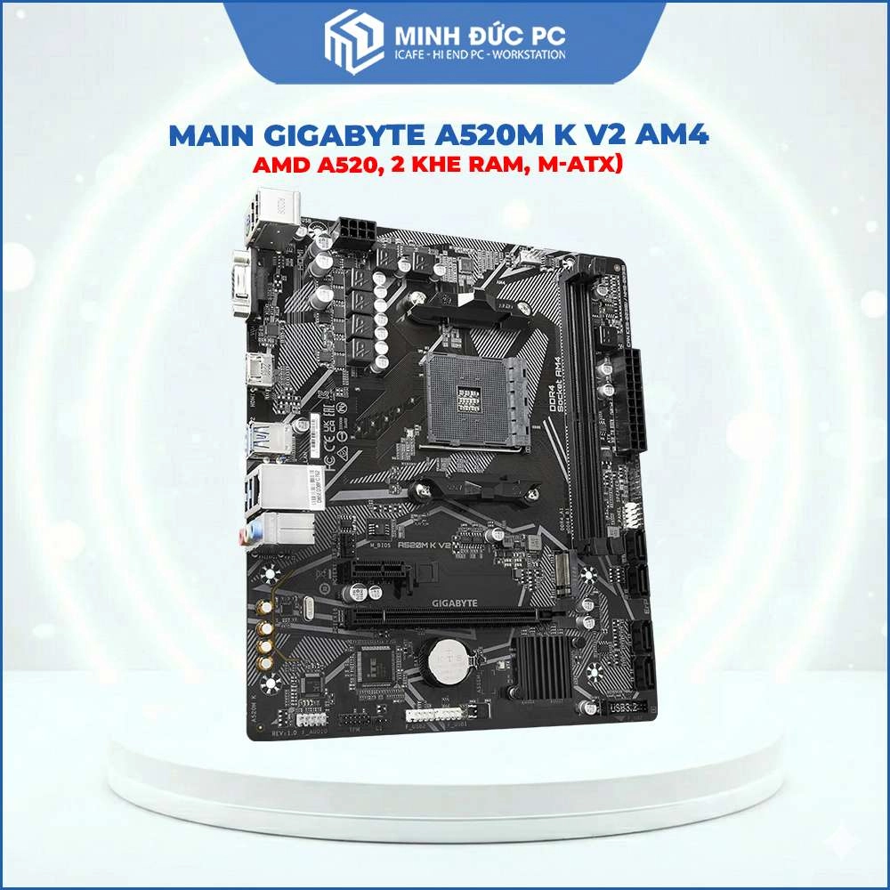 Main Gigabyte A520M K V2 AM4 (AMD A520, 2 Khe RAM, M-ATX) 3
