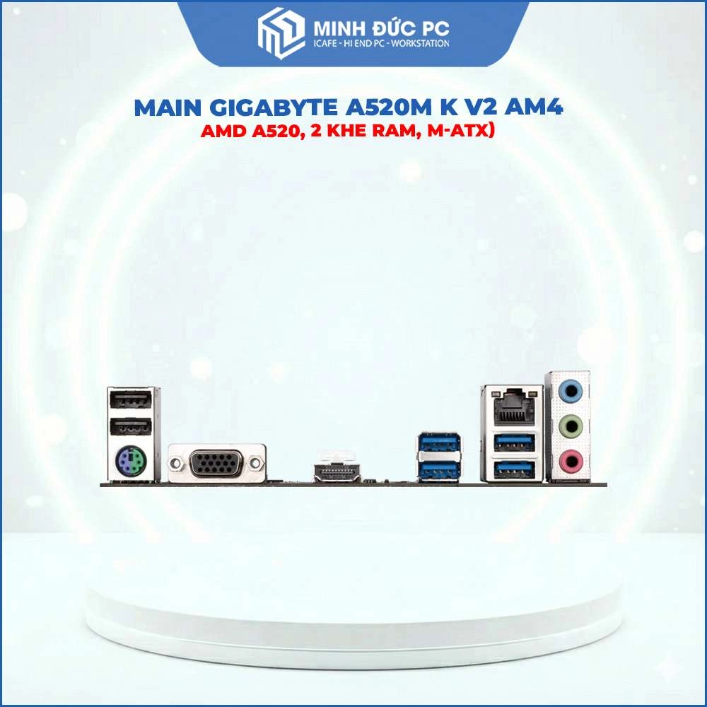 Main Gigabyte A520M K V2 AM4 (AMD A520, 2 Khe RAM, M-ATX) 5