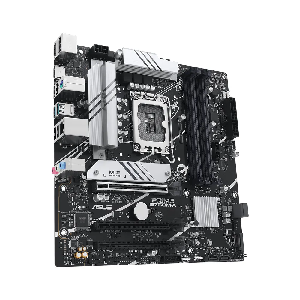 Mainboard ASUS PRIME B760M-A CSM DDR5 - Intel B760 - LGA 1700 - Micro-ATX - PCIe 5.0 - USB 3.2 - 2.5G LAN 3