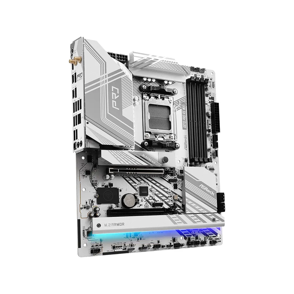 Mainboard ASRock X870 Pro RS WiFi - AMD X870 - AM5 - ATX - DDR5 - PCIe 5.0 - WiFi 6E 3