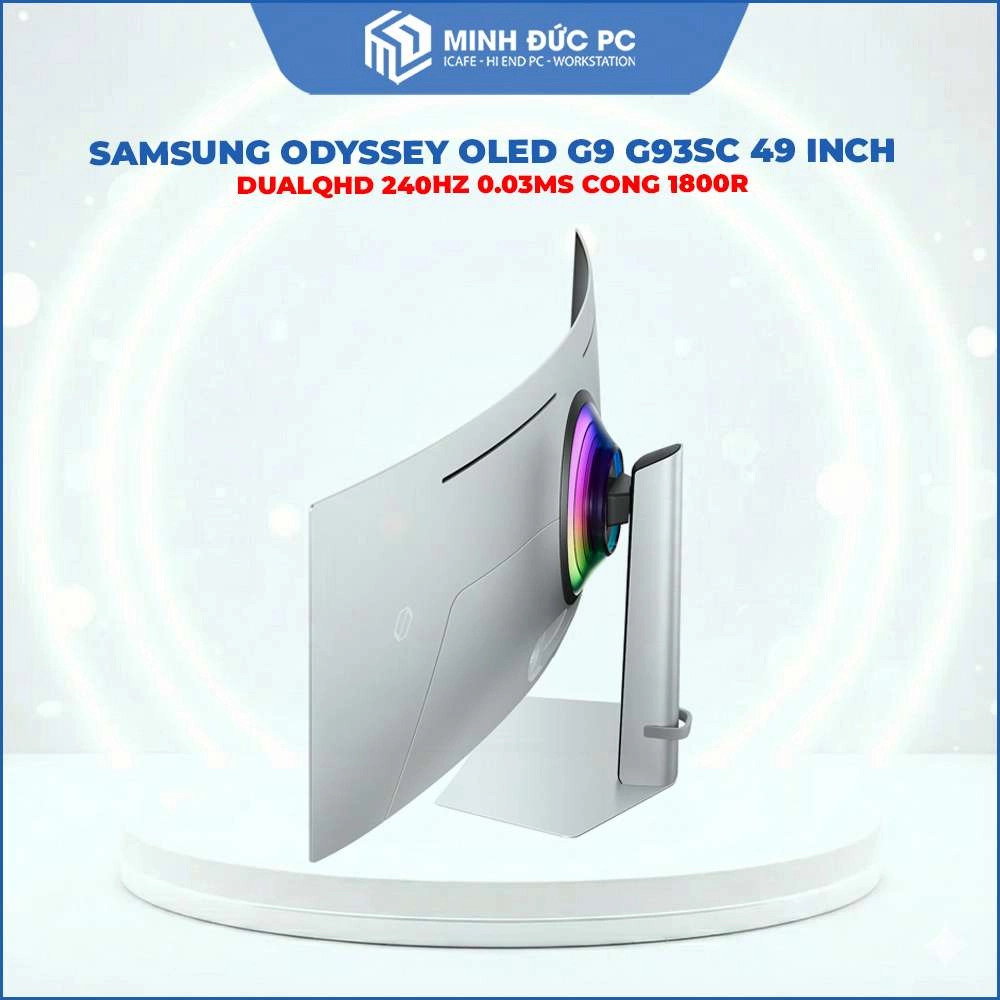 Màn hình Gaming SAMSUNG Odyssey OLED G9 G93SC 49 Inch DualQHD 240Hz 0.03ms Cong 1800R 6