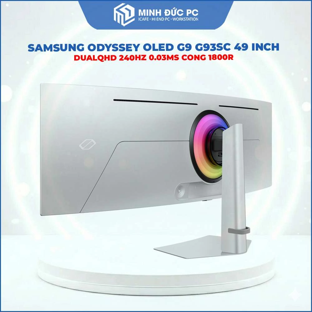 Màn hình Gaming SAMSUNG Odyssey OLED G9 G93SC 49 Inch DualQHD 240Hz 0.03ms Cong 1800R 4