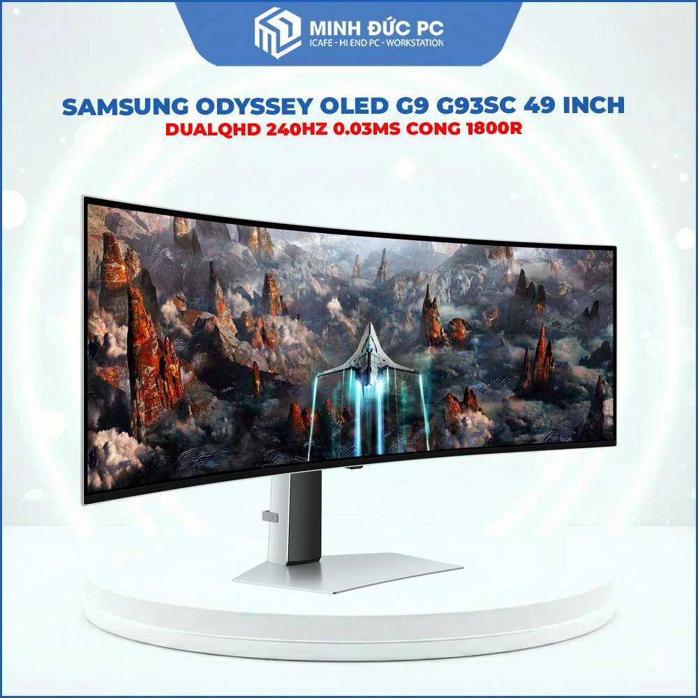 Màn hình Gaming SAMSUNG Odyssey OLED G9 G93SC 49 Inch DualQHD 240Hz 0.03ms Cong 1800R 2