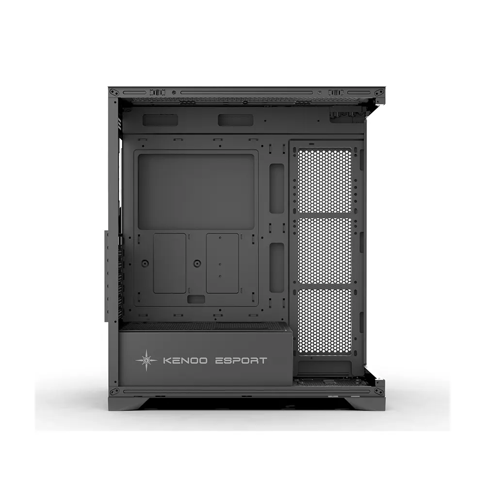 Vỏ Case KENOO ESPORT FK800 Màu Đen (Mid Tower, Hỗ trợ E-ATX trở về, Kính cường lực, Thiết kế bể cá) 4