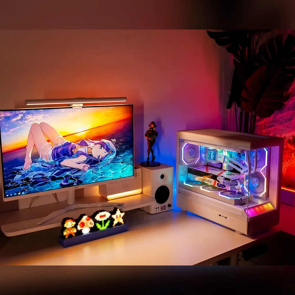 Vỏ Case Jungle Leopard MS-01 Màu Trắng (Mid Tower, Kính Cường Lực, Hỗ trợ ATX, Thiết kế hiện đại) 3