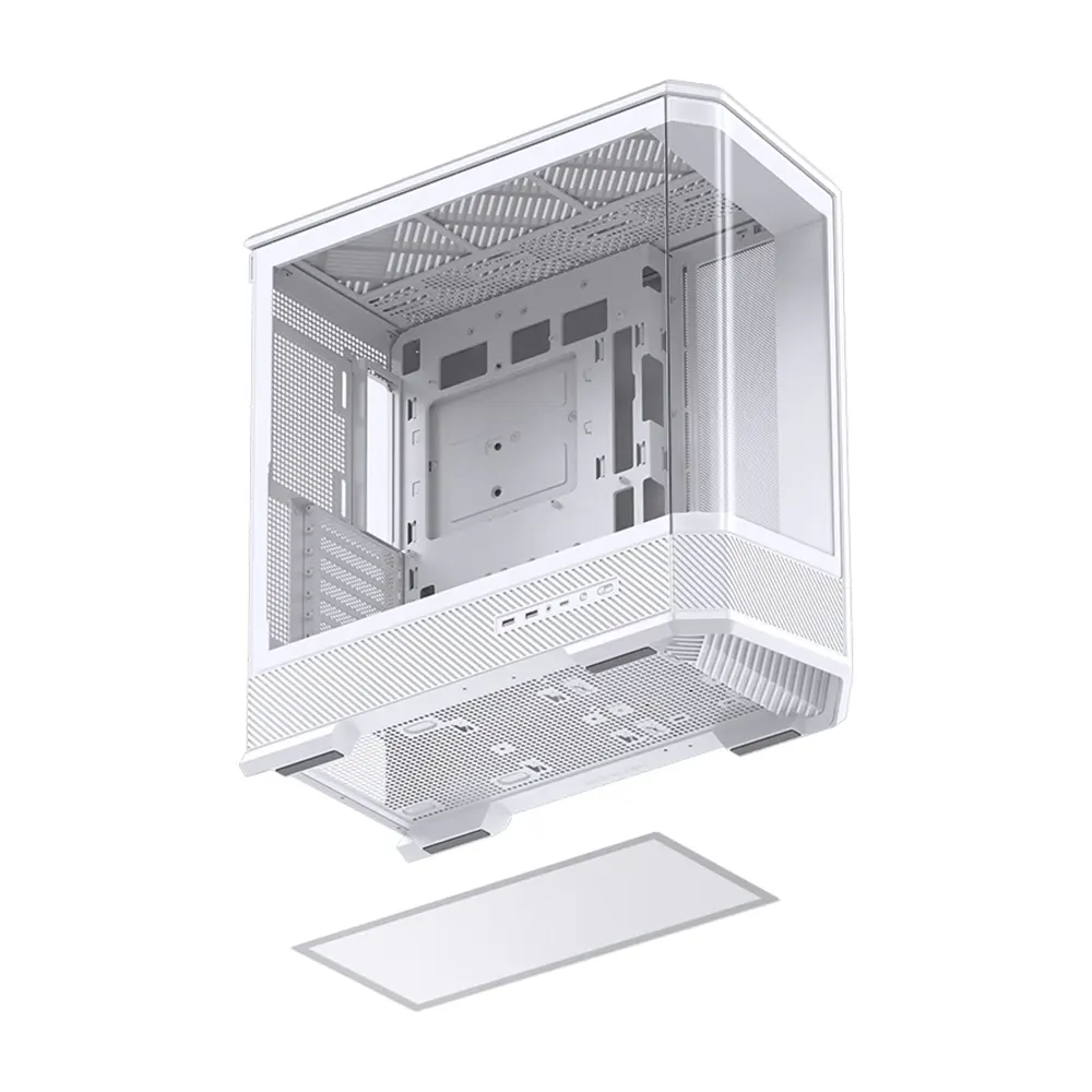 Vỏ Case Jonsbo D400 Màu Trắng (Mid Tower, Kính Cường Lực Cong, ATX, Dựng VGA) 11