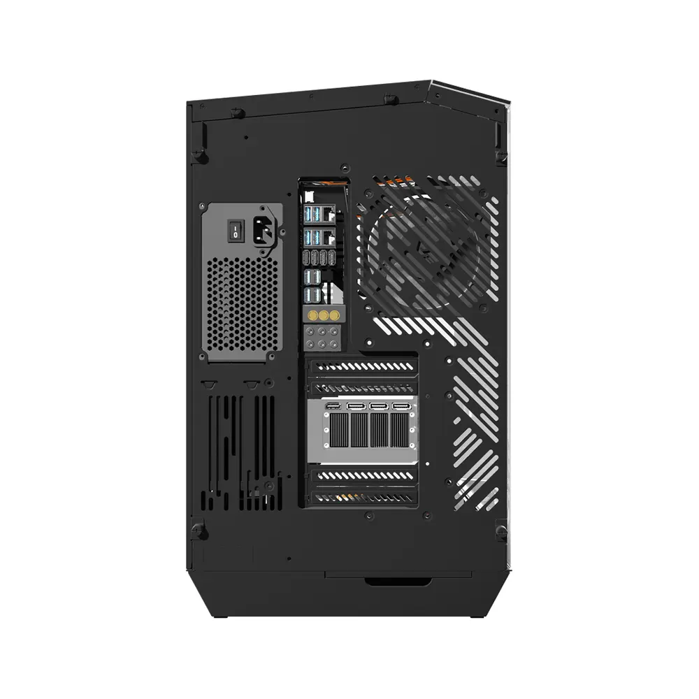 Vỏ Case DarkFlash DY470 - Mid Tower - Kính Cường Lực - ATX/M-ATX/ITX - 10 Quạt - Radiator 360mm - USB 3.2 Type-C - ARGB - Đen 3