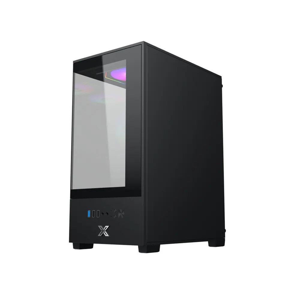 Vỏ Case XIGMATEK VIEW 3GF (M-ATX - Mid Tower - 3 Fan LED - 2 mặt kính vô cực) 4
