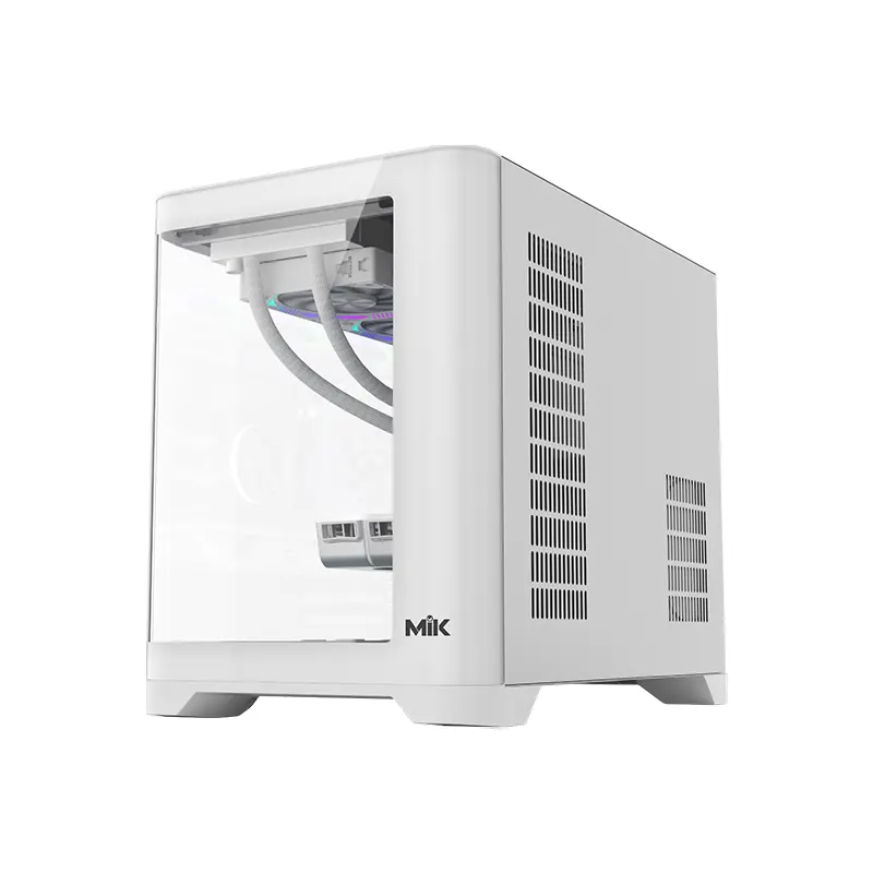 Vỏ Case MIK FOCALORS M White (M-ATX/Mid Tower/Kính cong) 6