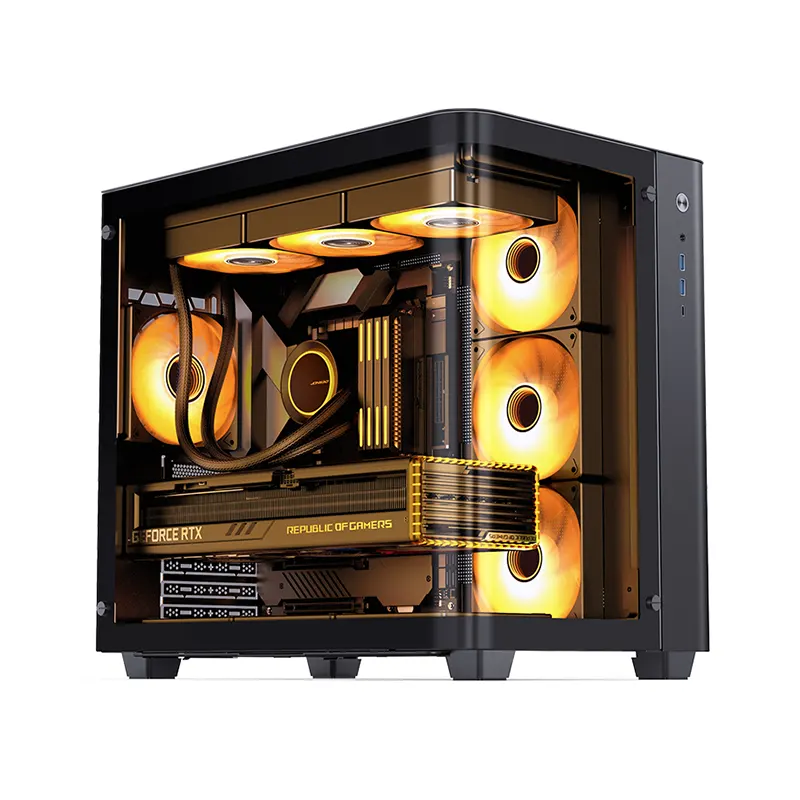 Vỏ Case JONSBO TK-3 BLACK (ATX/Mid Tower/Kính Cong Vô Cực) 10